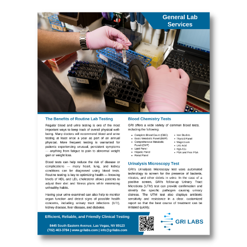 GRI Lab General Lab Services